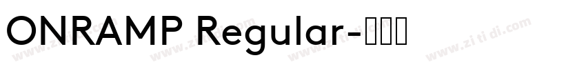 ONRAMP Regular字体转换